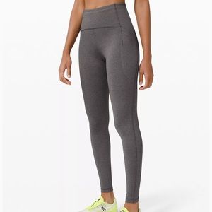 Lululemon grey leggings with pockets